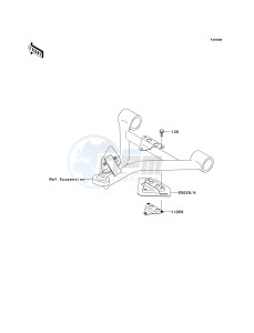 KVF 400 C [PRAIRIE 400 4X4] (C1-C4) [PRAIRIE 400 4X4] drawing OPTIONAL PARTS-- ARM GUARD- -