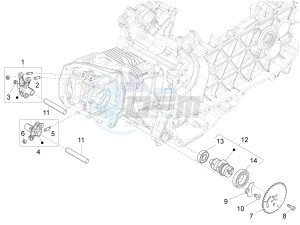 S 125 4T 3V ie drawing Rocking levers support unit