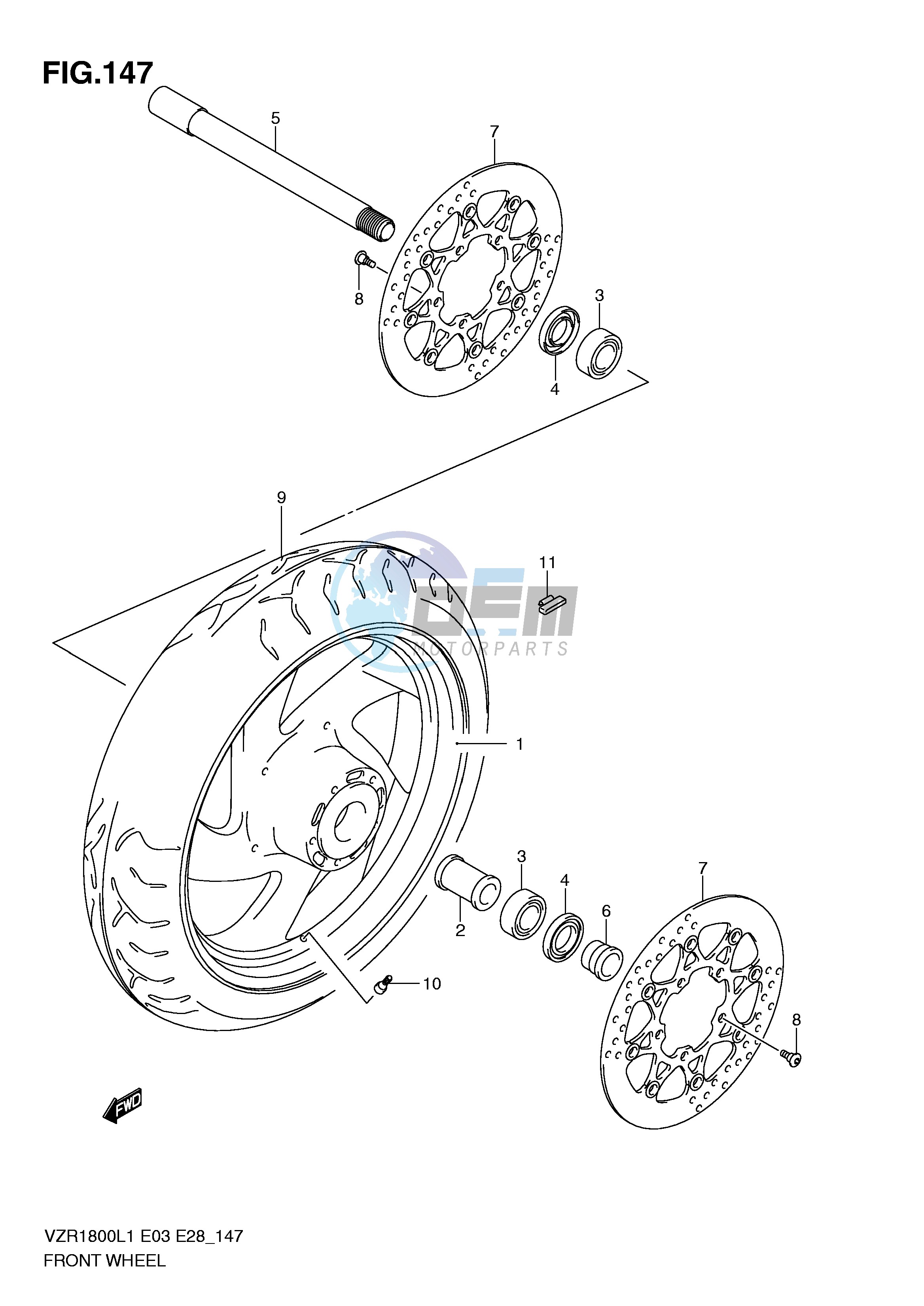 FRONT WHEEL (VZR1800L1 E3)