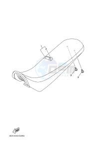 XT250 XT250E SEROW (1YB7) drawing SEAT