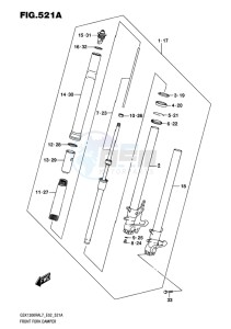 GSX-1300R ABS HAYABUSA EU drawing FRONT FORK DAMPER