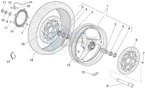 Norge 1200 IE 1200 drawing Front wheel