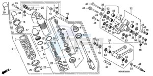 CRF450RA Europe Direct - (ED) drawing REAR CUSHION