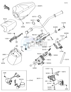 JET SKI ULTRA 310X JT1500LGF EU drawing Handlebar