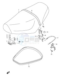 AN125 (E2) Burgman drawing SEAT