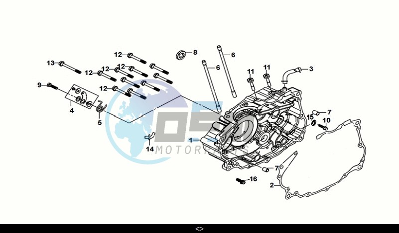 RIGHT CRANK CASE