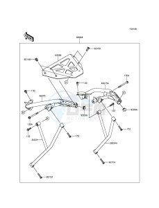 ER-6N ER650ECF XX (EU ME A(FRICA) drawing Accessory(Top Case Bracket)