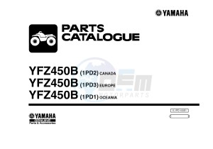 YFZ450 YFZ450B (1PD2 1PD3 1PD1) drawing .1-Front-Page