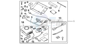 CBR1000RR9 UK - (E / MKH TRI) drawing KIT ALARM SYSTEM