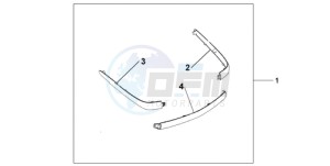 GL1800A Korea - (KO) drawing CHROME TRUNK MOUL