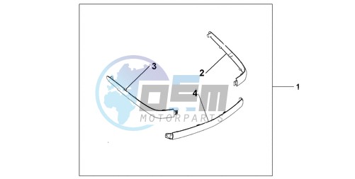 CHROME TRUNK MOUL