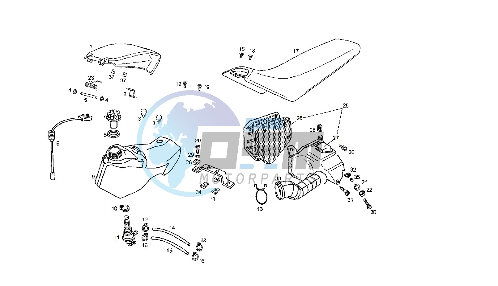 FUEL TANK - SEAT