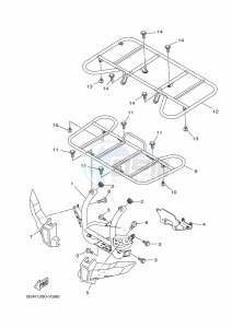 YFM450FWBD KODIAK 450 (B5R3) drawing GUARD