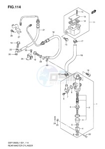 GSF-1250S ABS BANDIT EU drawing REAR MASTER CYLINDER