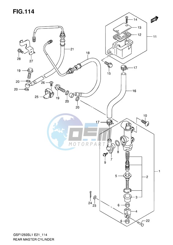 REAR MASTER CYLINDER