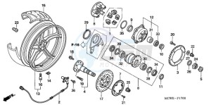 VFR8009 Europe Direct - (ED / MME TWO) drawing REAR WHEEL