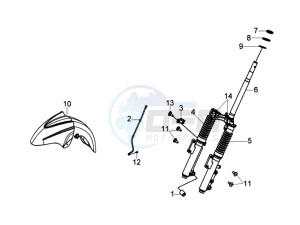 JOYRIDE 200 EFI drawing FRONT FORK/ FRONT FENDER