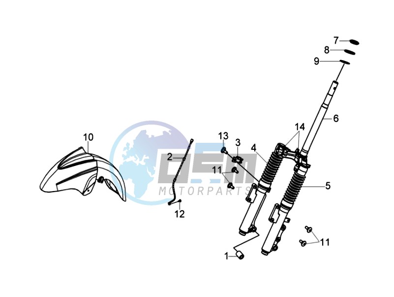 FRONT FORK/ FRONT FENDER