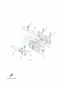 YZ85LW YZ85 (B0GB) drawing SHIFT CAM & FORK