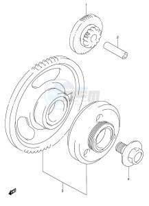 GSX600F (E2) Katana drawing STARTER CLUTCH