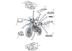 TT R 600 drawing EMBLEMS MY98