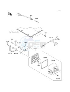 KAF 950 F [MULE 4010 DIESEL 4X4] (F9F-FAF) FAF drawing TAILLIGHT-- S- -