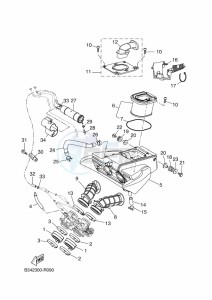 XSR700 MTM690-U (B9J2) drawing INTAKE