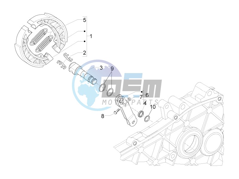 Rear brake - Brake jaw