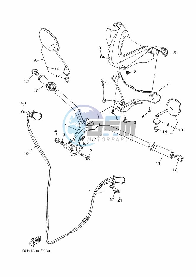 STEERING HANDLE & CABLE