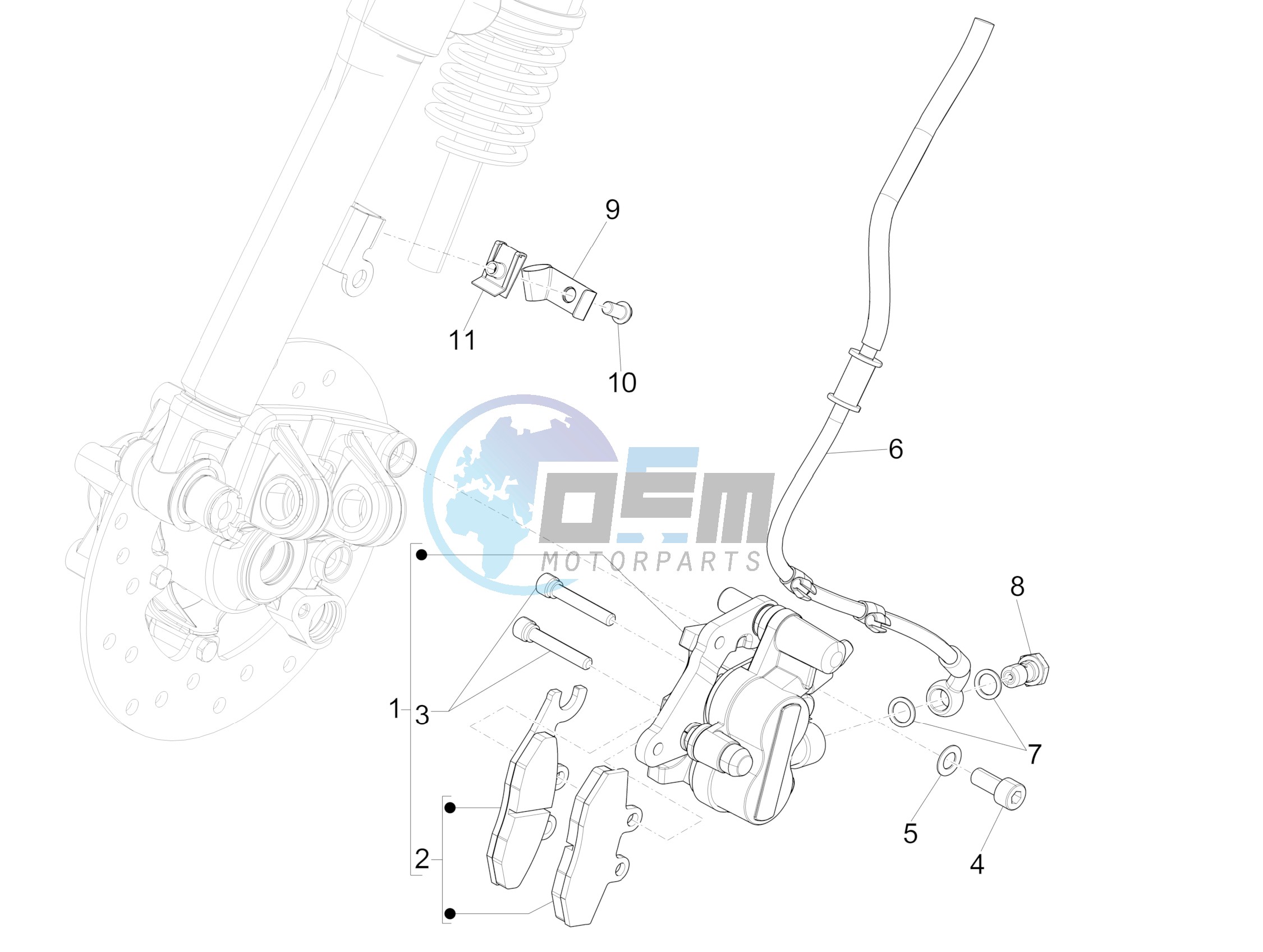 Brakes pipes - Calipers