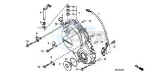 CBR600RAA Europe Direct - (ED / ABS) drawing RIGHT CRANKCASE COVER (CBR600RR9,A/RA9,A)