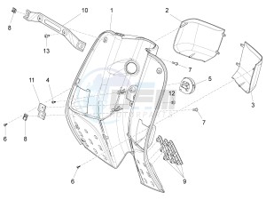 S 150 4T 3V ie Vietnam drawing Front glovebox - Knee-guard panel