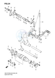 GSX-R750 (E3-E28) drawing GEAR SHIFTING