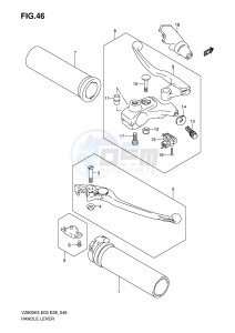 VZ800 (E3-E28) MARAUDER drawing HANDLE LEVER (MODEL K5 K6)