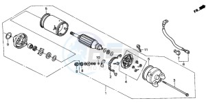 VT750C2 drawing STARTING MOTOR