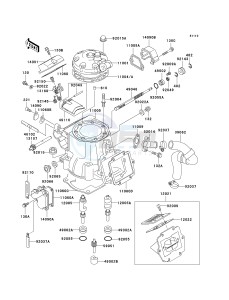 KX 250 M (M1) drawing CYLINDER HEAD_CYLINDER