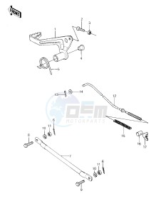 KX 80 C [KX80] (C1) [KX80] drawing BRAKE PEDAL_TORQUE LINK -- 81 KX80-C1- -