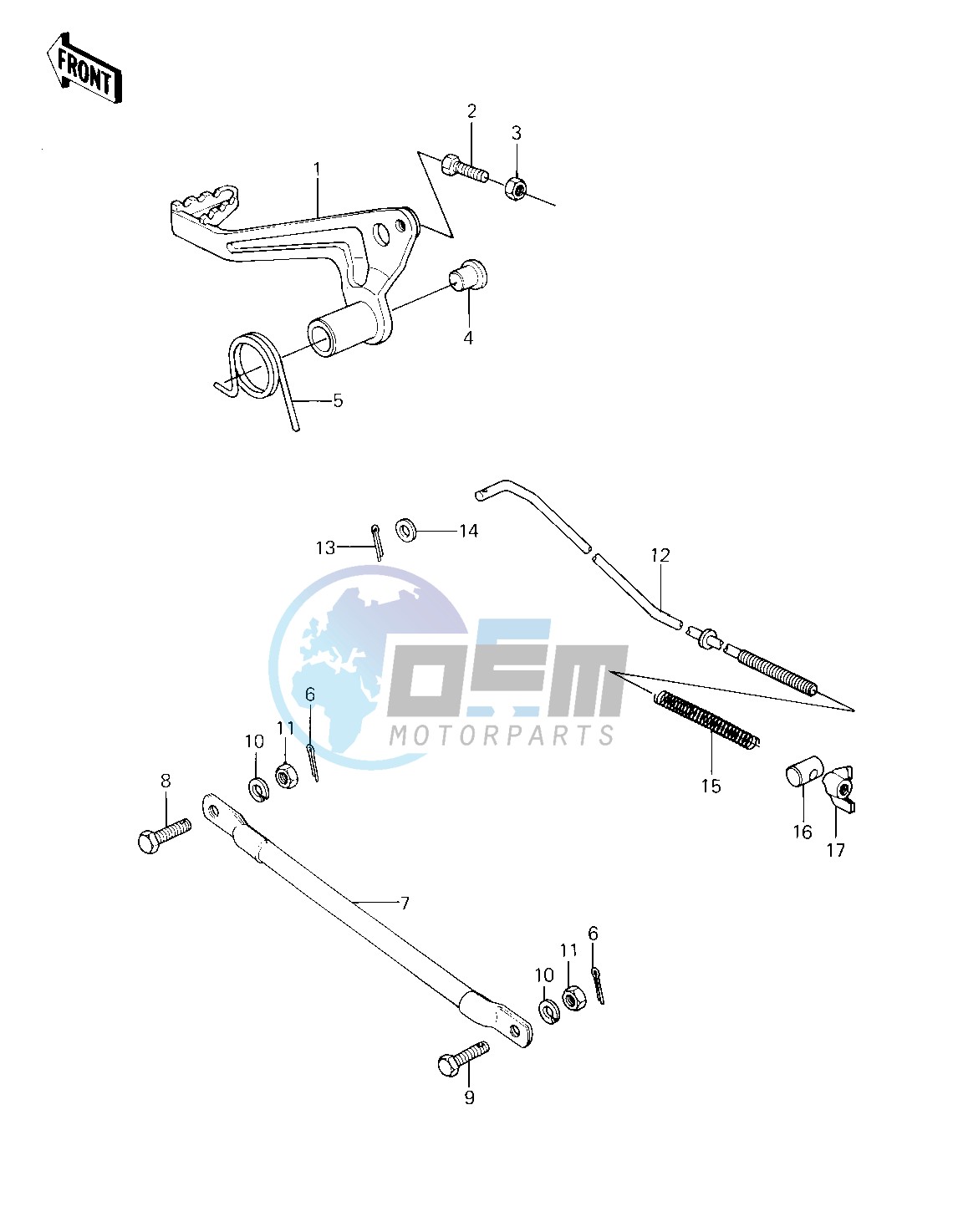 BRAKE PEDAL_TORQUE LINK -- 81 KX80-C1- -