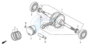 SH125 drawing CRANKSHAFT/PISTON