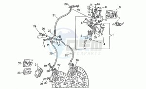 Daytona 1000 RS RS drawing Front brake system