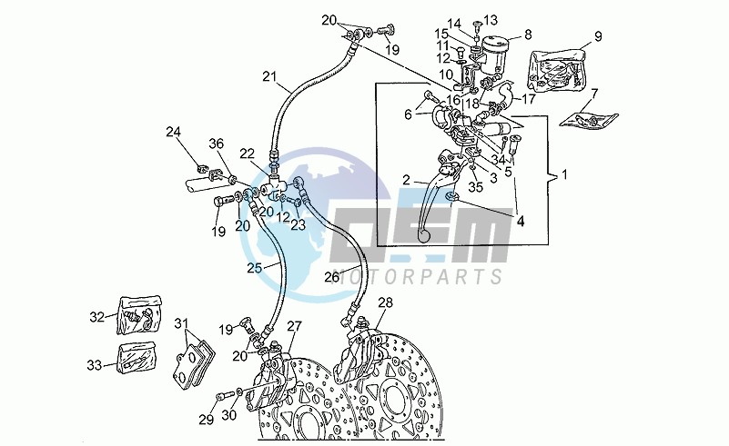 Front brake system