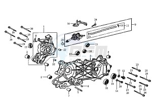 JET - 100 cc drawing CRANKCASE