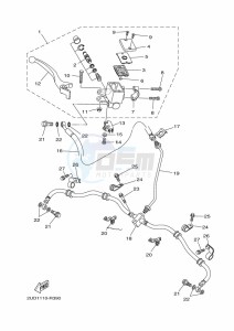 YFM700FWAD GRIZZLY 700 EPS (BFEC) drawing FRONT MASTER CYLINDER