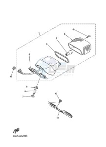 XV250 XV250M (BJP3) drawing TAILLIGHT