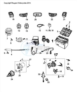 DJANGO 50 4T HERITAGE drawing ELECTRIC EQUIPMENT