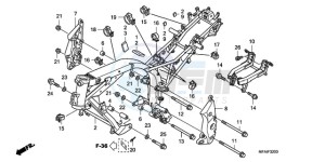 CBF1000T9 UK - (E / ABS MKH) drawing FRAME BODY