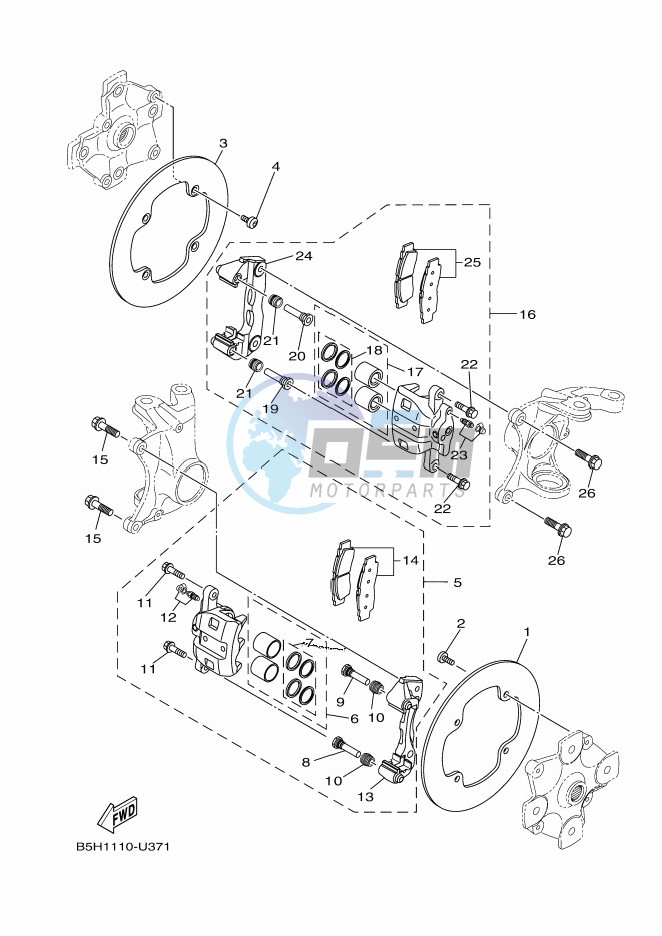 FRONT BRAKE CALIPER