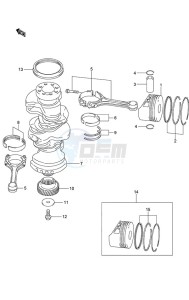 DF 250 drawing Crankshaft