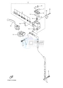 YZ250 (1SSM 1SSN 1SSP 1SSR 1SSR) drawing FRONT MASTER CYLINDER