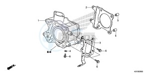 SH125AD SH125i UK - (E) drawing CYLINDER